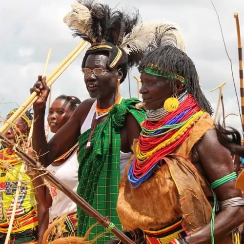 Karamojongs during the Karamoja cultural day